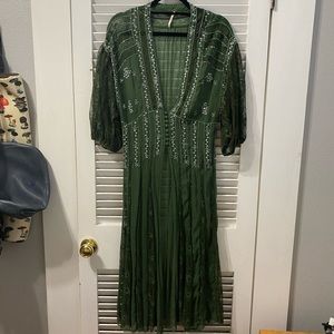 Free People Sheer Beaded Coverup